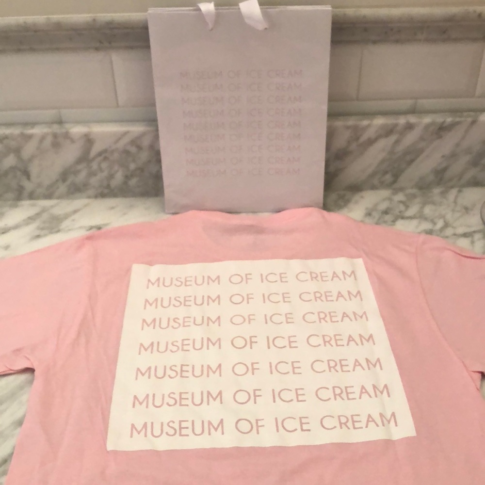 New! Museum of Ice Cream “I scream” Pink T- shirt